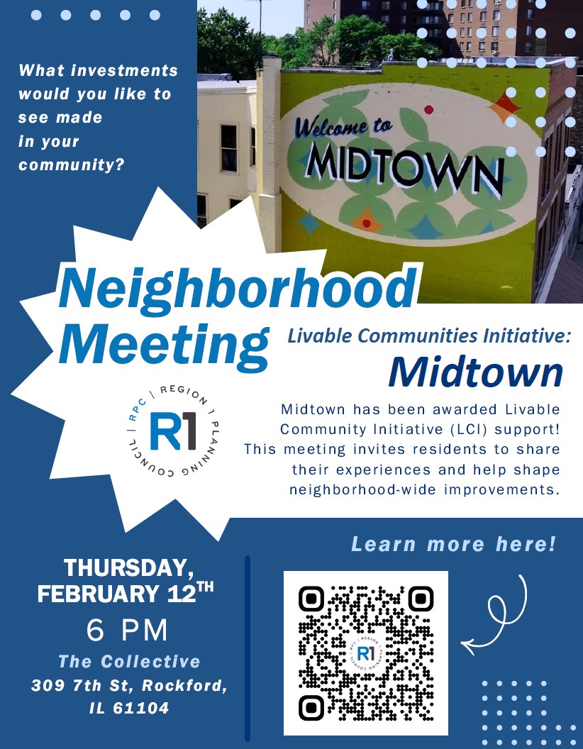 Flyer with the purpose of encouraging residents to attend this neighborhood meeting, and all of the information stated on this flyer is also available on the rest of this event page.